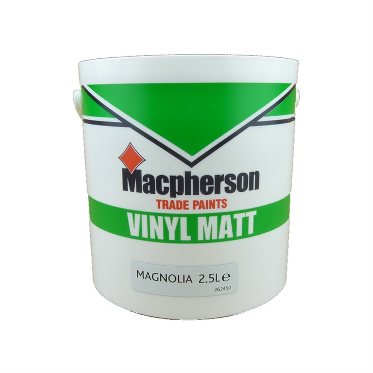 Macpherson Trade Vinyl Matt Emulsion Magnolia 2.5Ltr